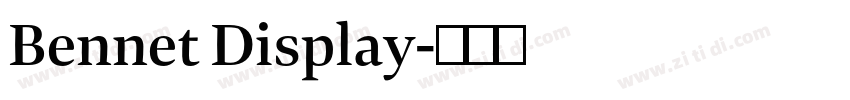 Bennet Display字体转换